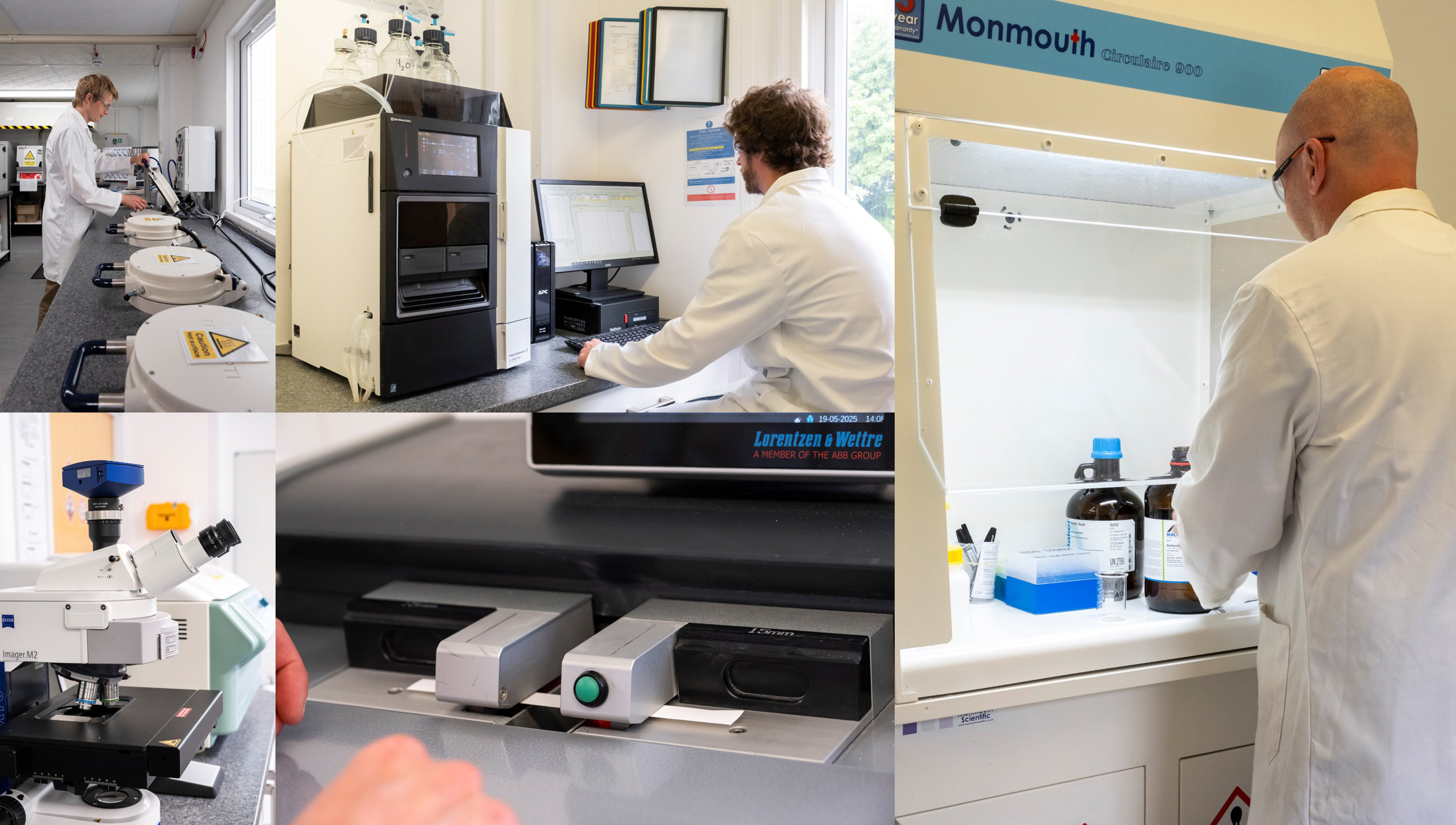 FiberLean's laboratory facilities support both MFC product development and performance validation. 